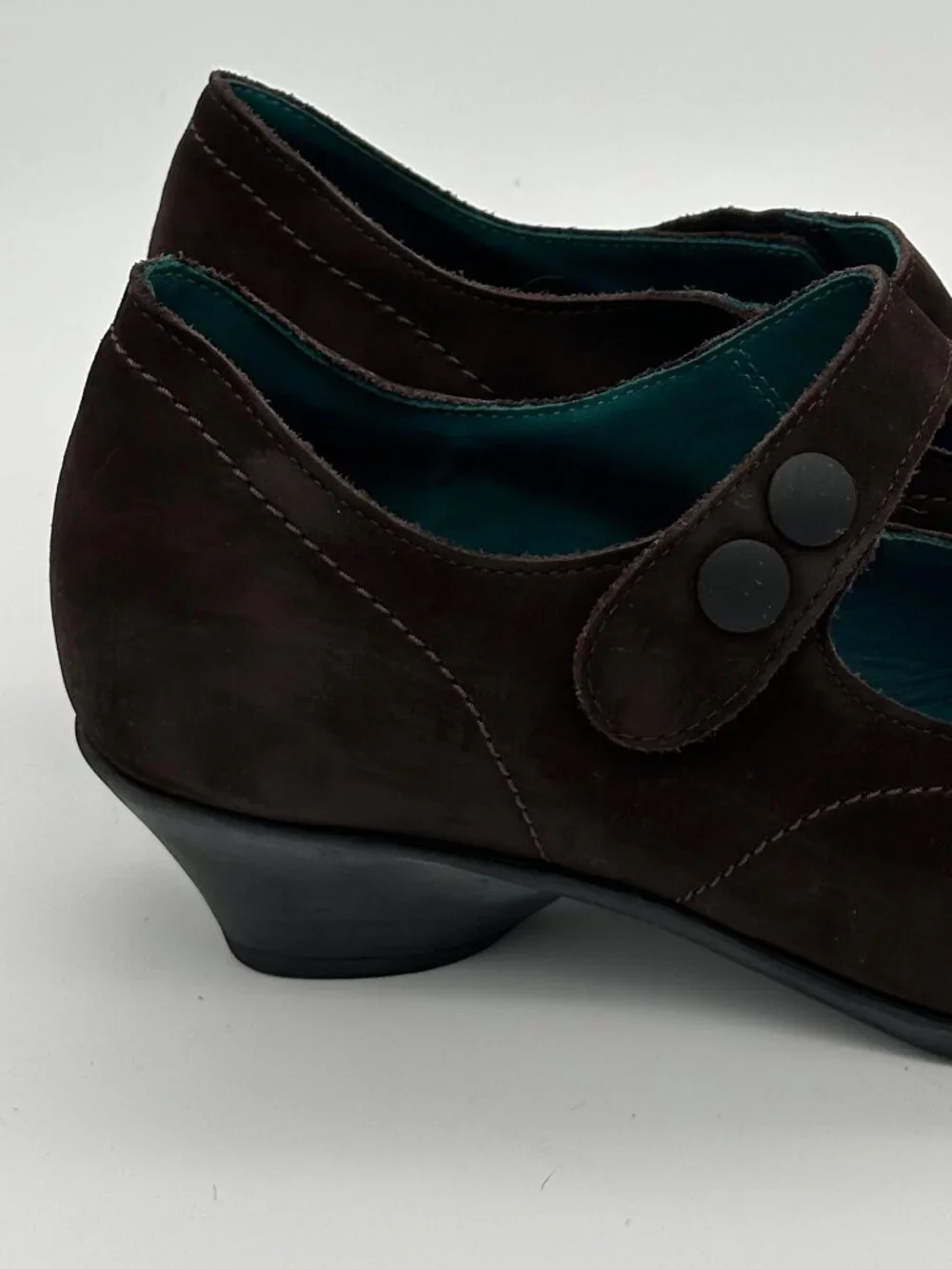 Arche Brown Suede Mary Jane Wedge Shoes EU 40 US 9